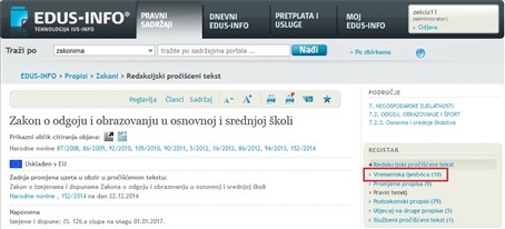 Propisi - dokument - vremenska ljestvica - opće informacije Propisi - dokument - vremenska ljestvica - opće informacije