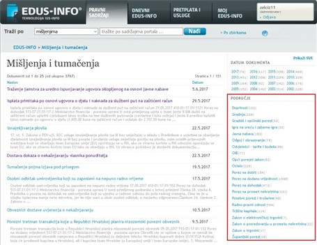 Mišljenja i tumačenja - područje dokumenta Mišljenja i tumačenja - područje dokumenta